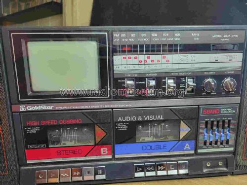 TV/FM/AM Stereo Double Cassette Recorder KMA-0702; Gold Star Co., Ltd., (ID = 2986058) TV Radio