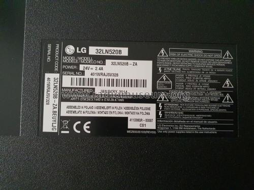 TV LED 32LN520; Gold Star Co., Ltd., (ID = 3044045) Television