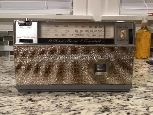 11 Wave Band 8 Transistor 7580 Series; Golden Shield; Great (ID = 2765011) Radio