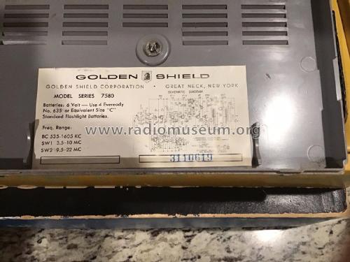 11 Wave Band 8 Transistor 7580 Series; Golden Shield; Great (ID = 2765016) Radio