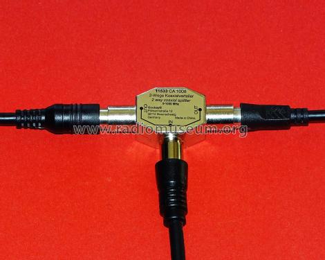 2-way coaxial splitter - 2-Wege Koaxialverteiler 11533 CA 1008; Goobay, Wentronic; (ID = 3078097) Radio part