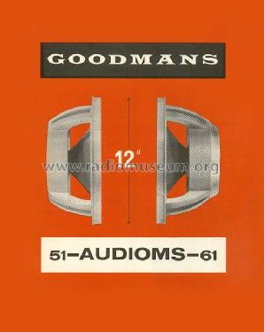 Audiom 51; Goodmans Industries (ID = 592103) Speaker-P