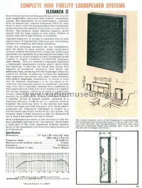 Eleganzia II ; Goodmans Industries (ID = 2077076) Speaker-P