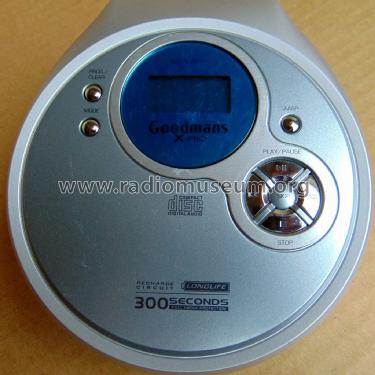 Personal Compact Disc Player XPRO GCD720RAH; Goodmans Industries (ID = 2719124) R-Player