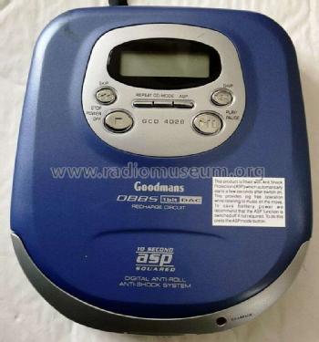 Portable Compact Disc Player GCD 402B; Goodmans Industries (ID = 2717525) Enrég.-R