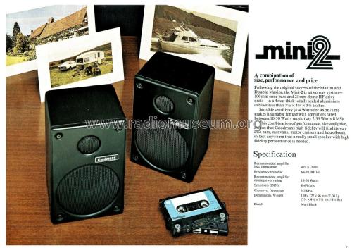 Speaker System Mini2; Goodmans Industries (ID = 2077931) Speaker-P