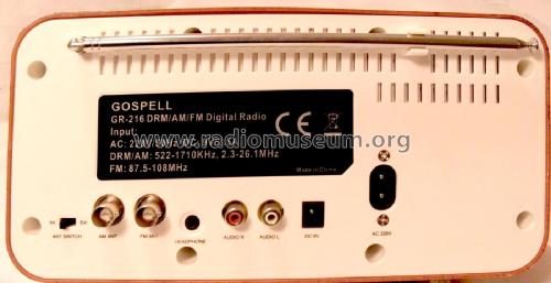 DRM/AM/FM Digital Radio GR-216; Gospell Digital (ID = 2950421) Radio