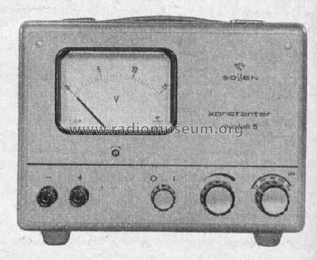 Gleichspannungs-Netzgerät 5; Gossen, P., & Co. KG (ID = 522503) Equipment