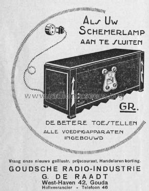 GR.; Goudsche Radio Ind., (ID = 699992) Radio