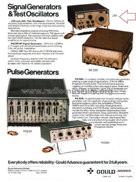 Signal Generator J3A; Gould Advance Ltd.; (ID = 2781890) Equipment