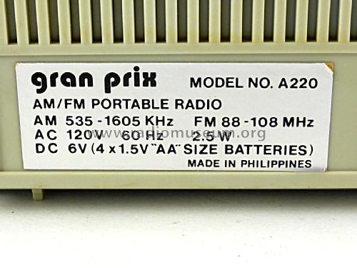 Gran Prix A220; GPX Inc. - Gran Prix (ID = 2244460) Radio