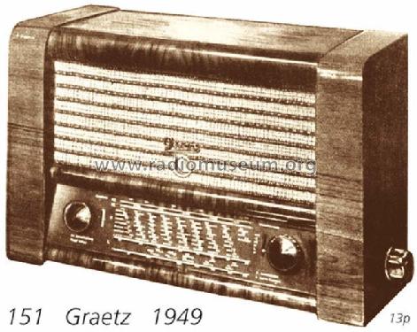 151GW Radio Graetz, Altena Westfalen, build 1949/1950, 7 pictures ...