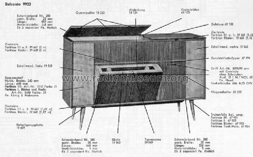 Belcanto 9922; Graetz, Altena (ID = 23956) Radio