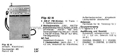 Flip 42H ; Graetz, Altena (ID = 2131764) Radio