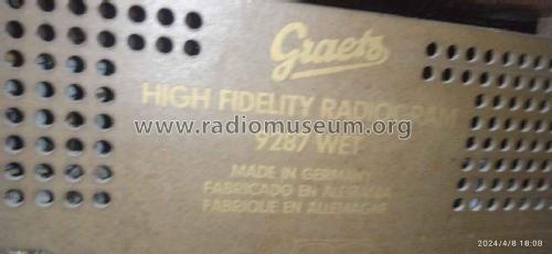 High Fidelity Radiogram 9287 WET; Graetz, Altena (ID = 3070045) Radio