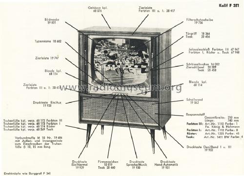 Kalif F351; Graetz, Altena (ID = 1568409) Television