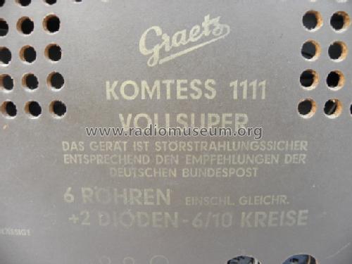 Komtess 1111; Graetz, Altena (ID = 1169031) Radio