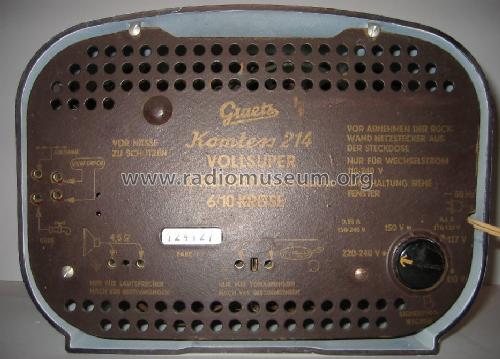 Komtess 214W; Graetz, Altena (ID = 1361110) Radio