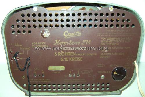 Komtess 214W; Graetz, Altena (ID = 3180842) Radio