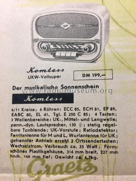 Komtess ; Graetz, Altena (ID = 2534156) Radio