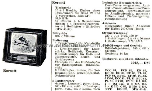 Kornett ; Graetz, Altena (ID = 2563425) Fernseh-E