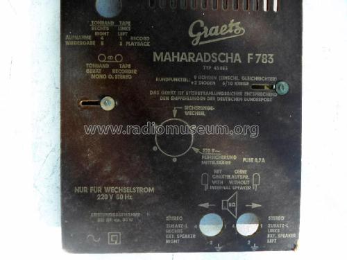 Maharadscha F783; Graetz, Altena (ID = 1945395) TV Radio