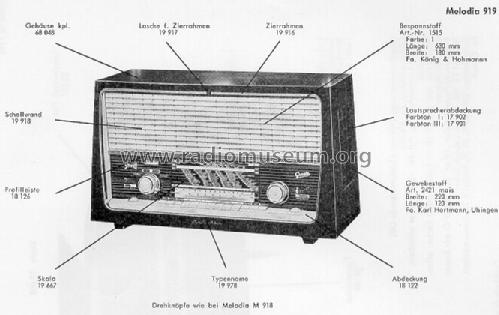 Melodia 919; Graetz, Altena (ID = 23970) Radio