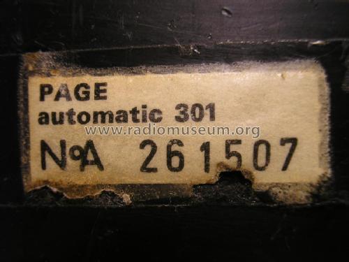 Page automatic 301; Graetz, Altena (ID = 1974199) Radio