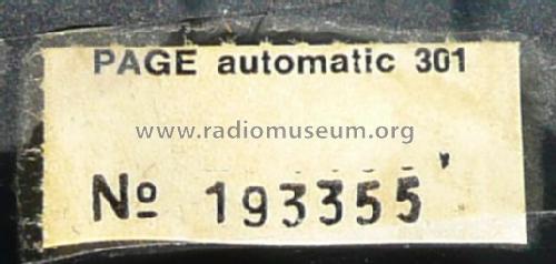 Page automatic 301; Graetz, Altena (ID = 475816) Radio