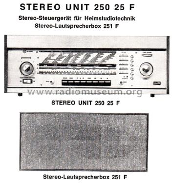 Stereo Unit 250 25F; Graetz, Altena (ID = 2887216) Radio