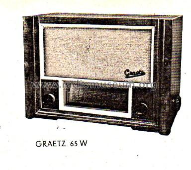 65W; Graetz, Berlin (ID = 166194) Radio