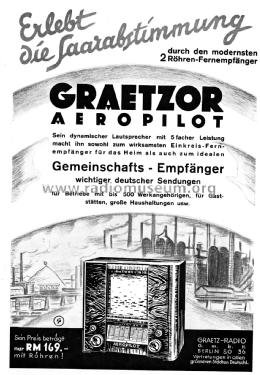 Graetzor - Aeropilot 35W; Graetz Radio, Berlin (ID = 3106593) Radio