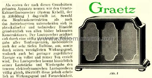 Lautsprecher 72; Graetz Radio, Berlin (ID = 1514400) Speaker-P