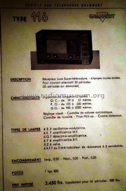 116; Grammont Radiofotos, (ID = 3029302) Radio