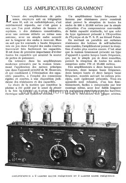 Amplificateur Haute Fréquence à Resistances ; Grammont Radiofotos, (ID = 2512041) mod-past25