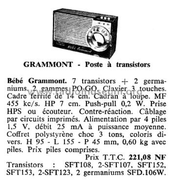 Bébé Grammont ; Grammont Radiofotos, (ID = 2090663) Radio