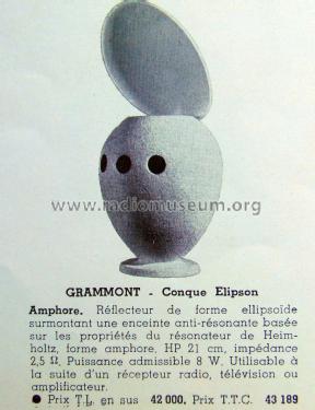 Conque Elipson Amphore; Grammont Radiofotos, (ID = 2455904) Parleur