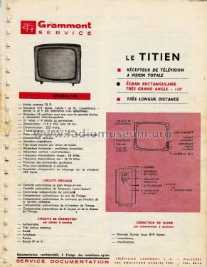 Le Titien 1134 5T; Grammont Radiofotos, (ID = 3078380) Television