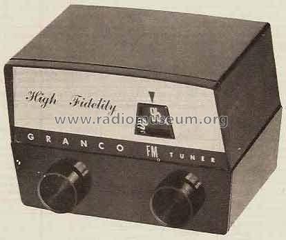 FM Tuner High Fidelity T300; Granco Products, Inc (ID = 491740) Radio