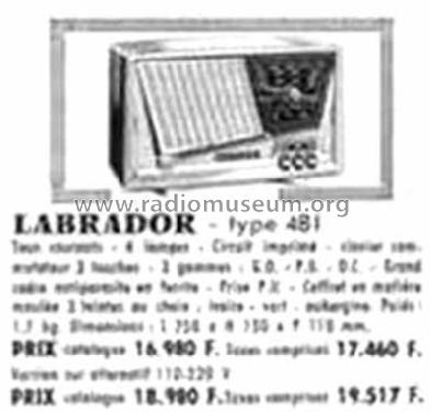 Labrador 481; Grandin, Cristal- (ID = 1463628) Radio