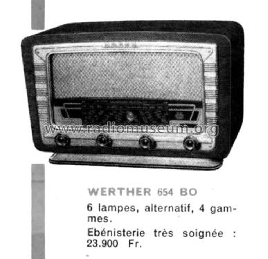 Cristal-Grandin Werther 654BO Plan 019-162A; Grandin, Cristal- (ID = 1433982) Radio