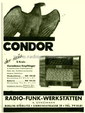 Condor B; Grassmann, Peter, (ID = 1532731) Radio