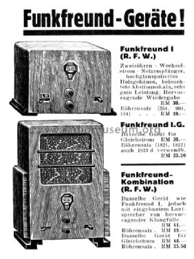 Funkfreund-Kombination I ; Grassmann, Peter, (ID = 2222450) Radio