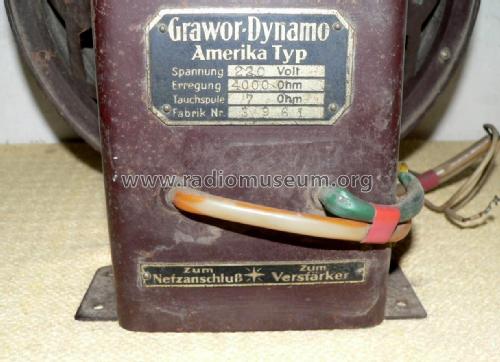 Dynamo Amerika-Typ ; Grawor, Rundf.techn. (ID = 1798624) Speaker-P