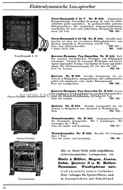 Dynamo Amerika-Typ ; Grawor, Rundf.techn. (ID = 1992374) Speaker-P