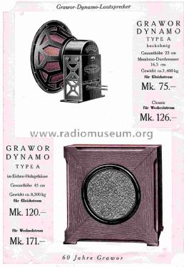 Dynamo Type A; Grawor, Rundf.techn. (ID = 1761822) Speaker-P