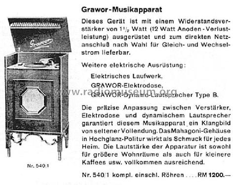 Musikapparat ; Grawor, Rundf.techn. (ID = 3090859) R-Player