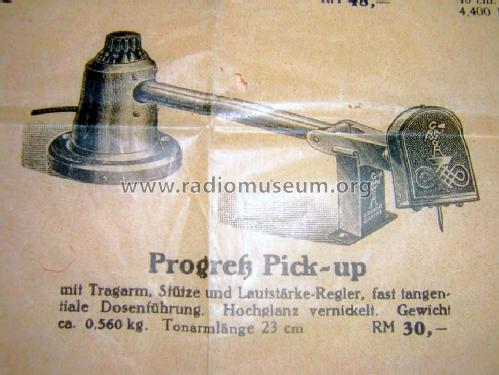 Progreß Pick-up ; Grawor, Rundf.techn. (ID = 366711) Microphone/PU