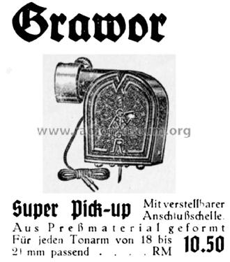 Super-Pick-up ; Grawor, Rundf.techn. (ID = 1551427) Mikrofon/TA