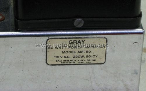 50 Watt Power Amplifier AM-50; Gray Research A. Dev (ID = 1376107) Ampl/Mixer